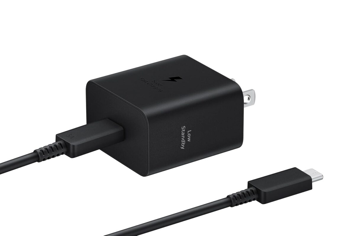 SAMSUNG 45W Wall Charger Power Adapter with Cable Included, Super Fast Charging for Galaxy Phones, Tablets and USB Type C Devices, Low Standby Power Consumption, EP-T4511XBEGUS,...
