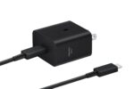 SAMSUNG 45W Wall Charger Power Adapter with Cable Included, Super Fast Charging for Galaxy Phones, Tablets and USB Type C Devices, Low Standby Power Consumption, EP-T4511XBEGUS,...