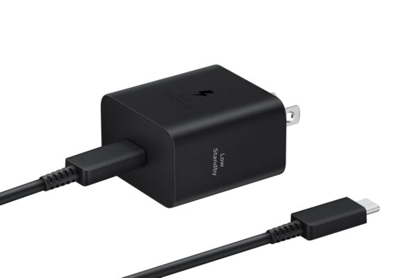 SAMSUNG 45W Wall Charger Power Adapter with Cable Included, Super Fast Charging for Galaxy Phones, Tablets and USB Type C Devices, Low Standby Power Consumption, EP-T4511XBEGUS,...