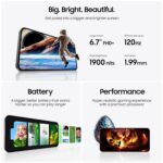 Samsung Galaxy S24 FE AI Phone, 256GB Unlocked Android Smartphone, High-Res 50MP Camera, Long Battery Life, AMOLED Bright Display, US Version, 2024, US 1 Yr Warranty, Blue