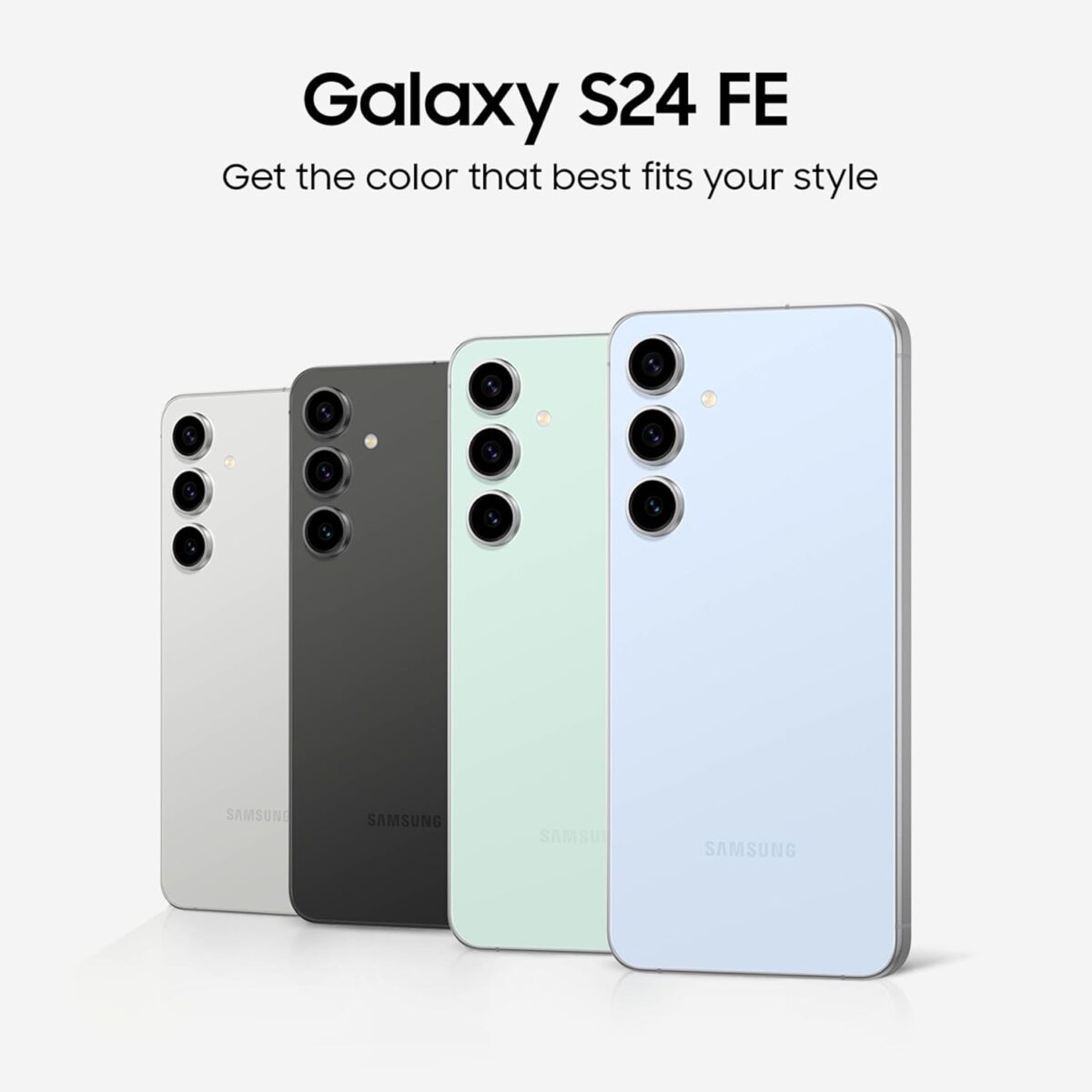 Samsung Galaxy S24 FE AI Phone, 256GB Unlocked Android Smartphone, High-Res 50MP Camera, Long Battery Life, AMOLED Bright Display, US Version, 2024, US 1 Yr Warranty, Gray