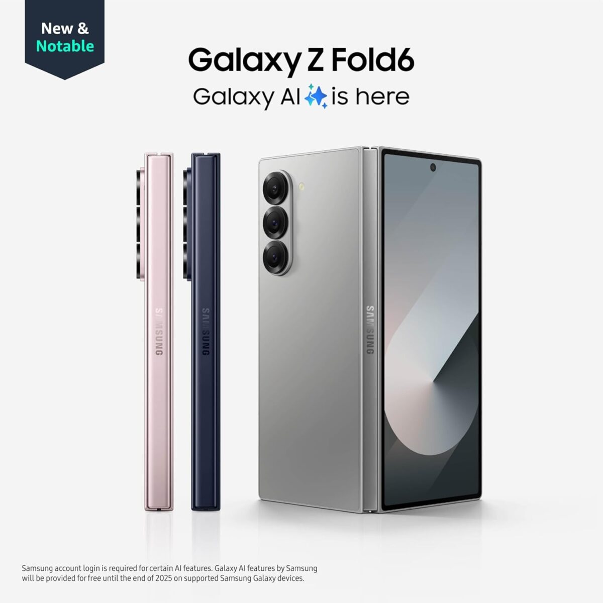 Samsung Galaxy Z Fold 6, 512GB Unlocked Android Smartphone, Circle to Search, Hands-Free Interpreter, AI Photo Edits, Foldable Display for Multitasking, 2024, US 1 Yr Warranty,...